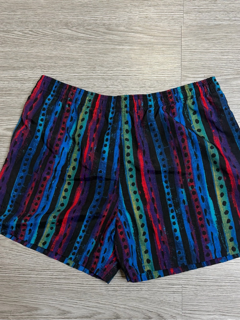 Vintage 90s Ocean Pacific Shorts Mens Sz L Abstract Swim Trunks OP Retro Print